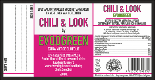 EVOOGREEN PICUAL OLIVE OIL CHILI & GARLIC