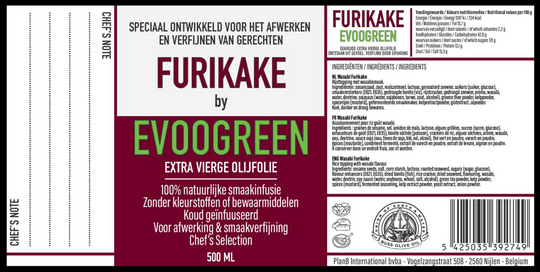 EVOOGREEN Picual Olive Oil Furikake 500 ml (kopie)