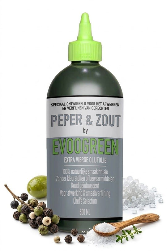 EVOOGREEN PICUAL OLIVE OIL SALT AND PEPPER NEW