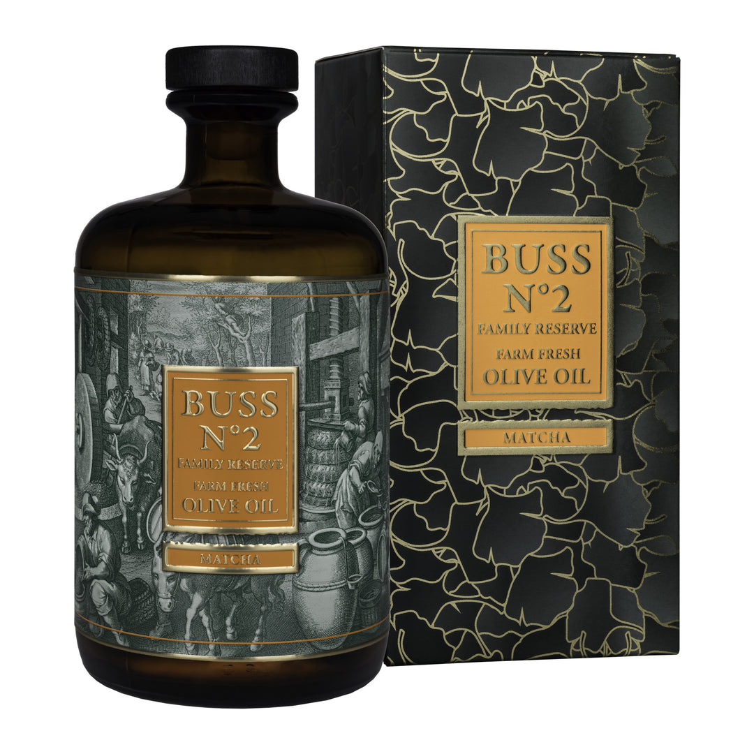 BUSS N°2 Matcha Olive Oil 700 ml bottle with gift box
